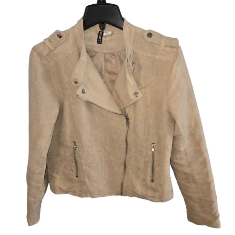 Divided by H & M faux suede moto style jacket